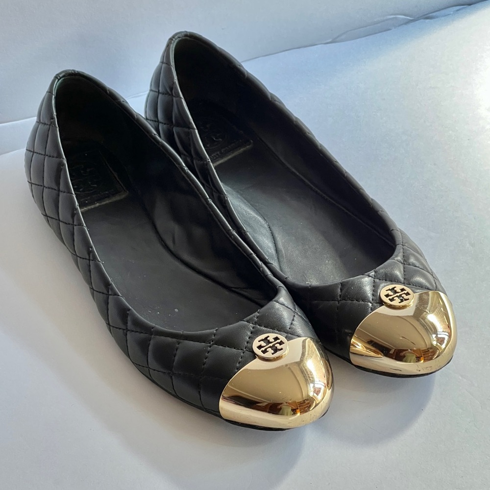Tory Burch Kaitlin Quilted Ballerina Flat sz US9M